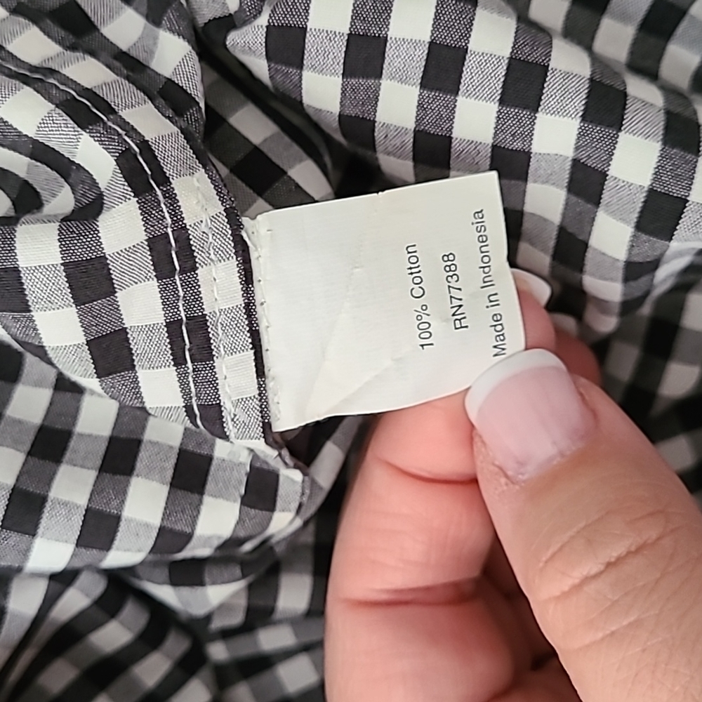 Jcrew Buffalo Check Button Down Tunic, Medium - image 8